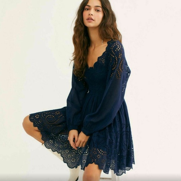 Free people Lottie mini eyelet embroidered dress - Picture 6 of 16